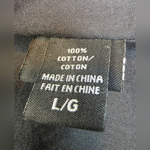 Jones NY Man's Black Double Breasted Cotton Trench Coat. LG Cotton - Picture 7 of 8